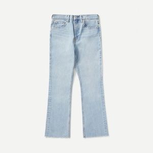 Everlane Light Wash Kick Crop Jean